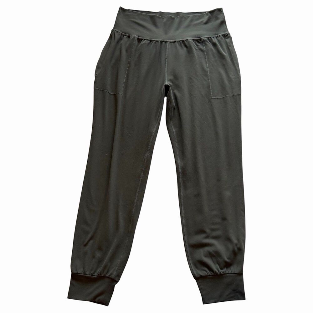 Athleta Women's L Salutation Jogger Powervita Pine Green Pants With Pockets